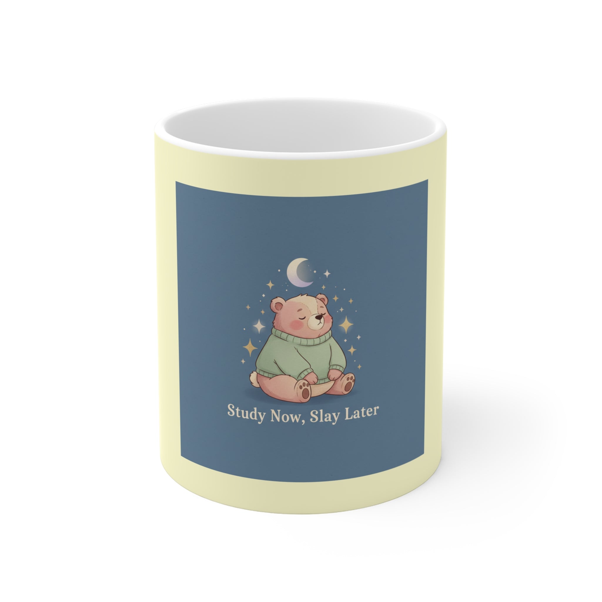 Bear Mug 11oz – Study Now Slay Later