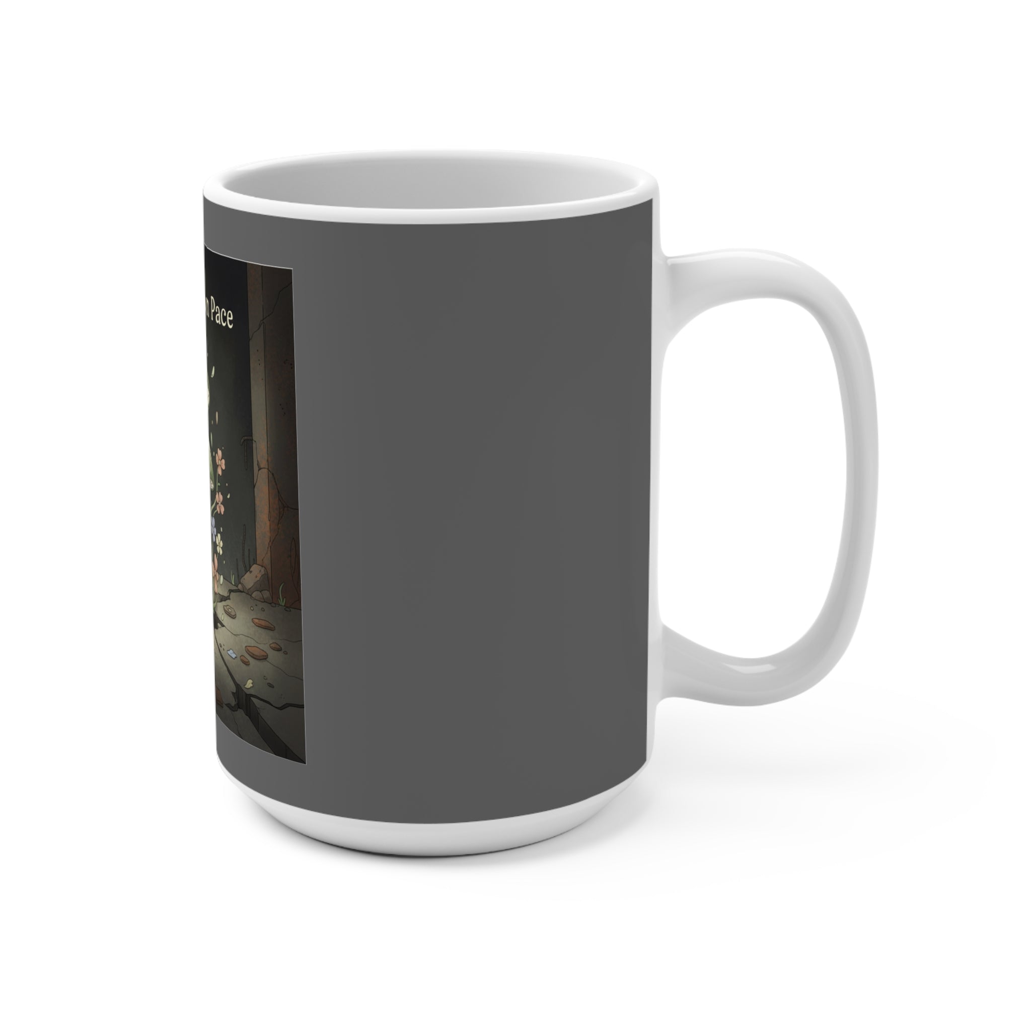 Black Cat Mug 15oz – Bloom at Your Own Pace
