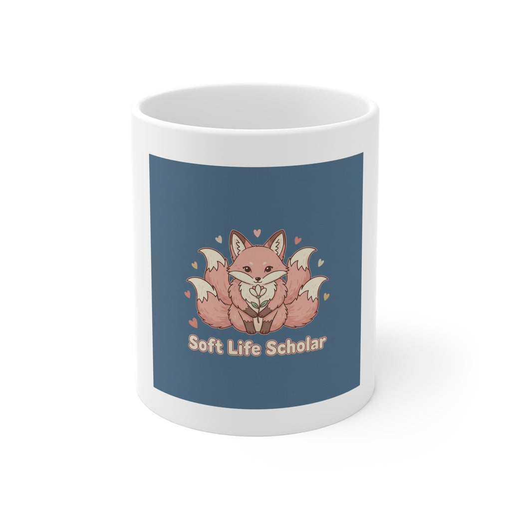 Kitsune Mug 11oz – Soft Life Scholar