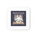 Bunny Cork Coaster – Big Brain Energy