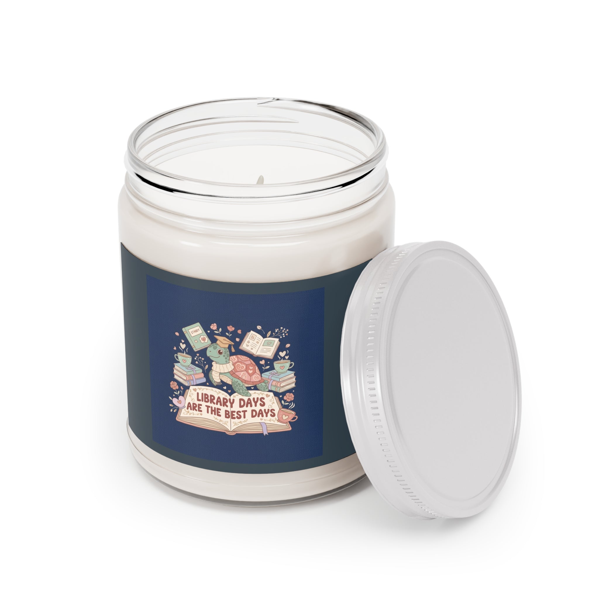 LIBRARY DAYS ARE THE BEST DAYS Turtle Scented Candle