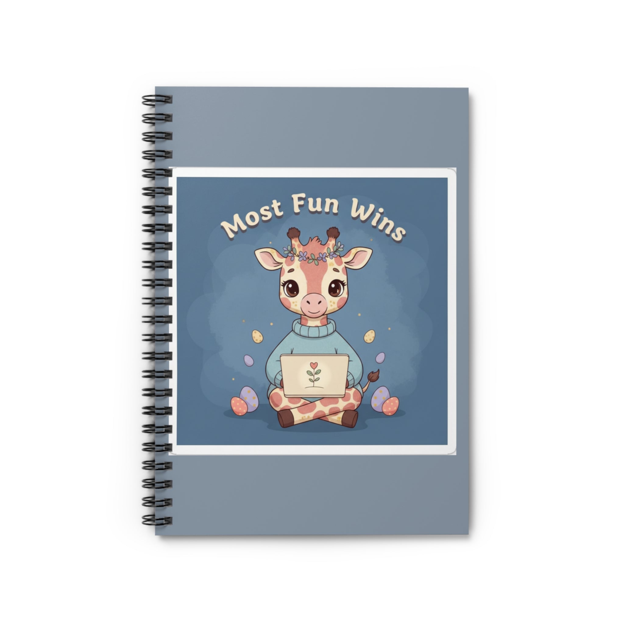 Giraffe Spiral Notebook – Most Fun Wins