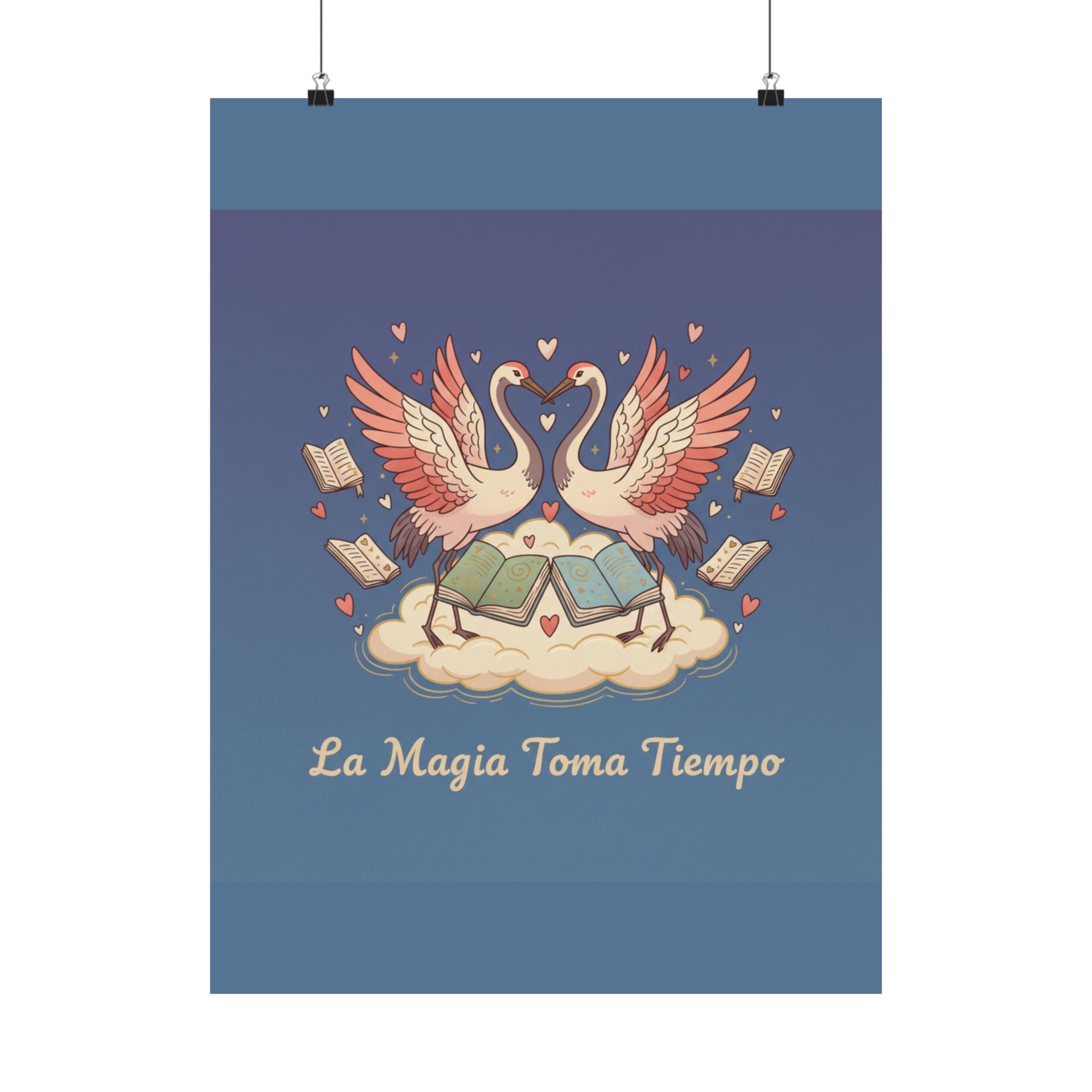 La Magia Toma Tiempo Flamingo Poster