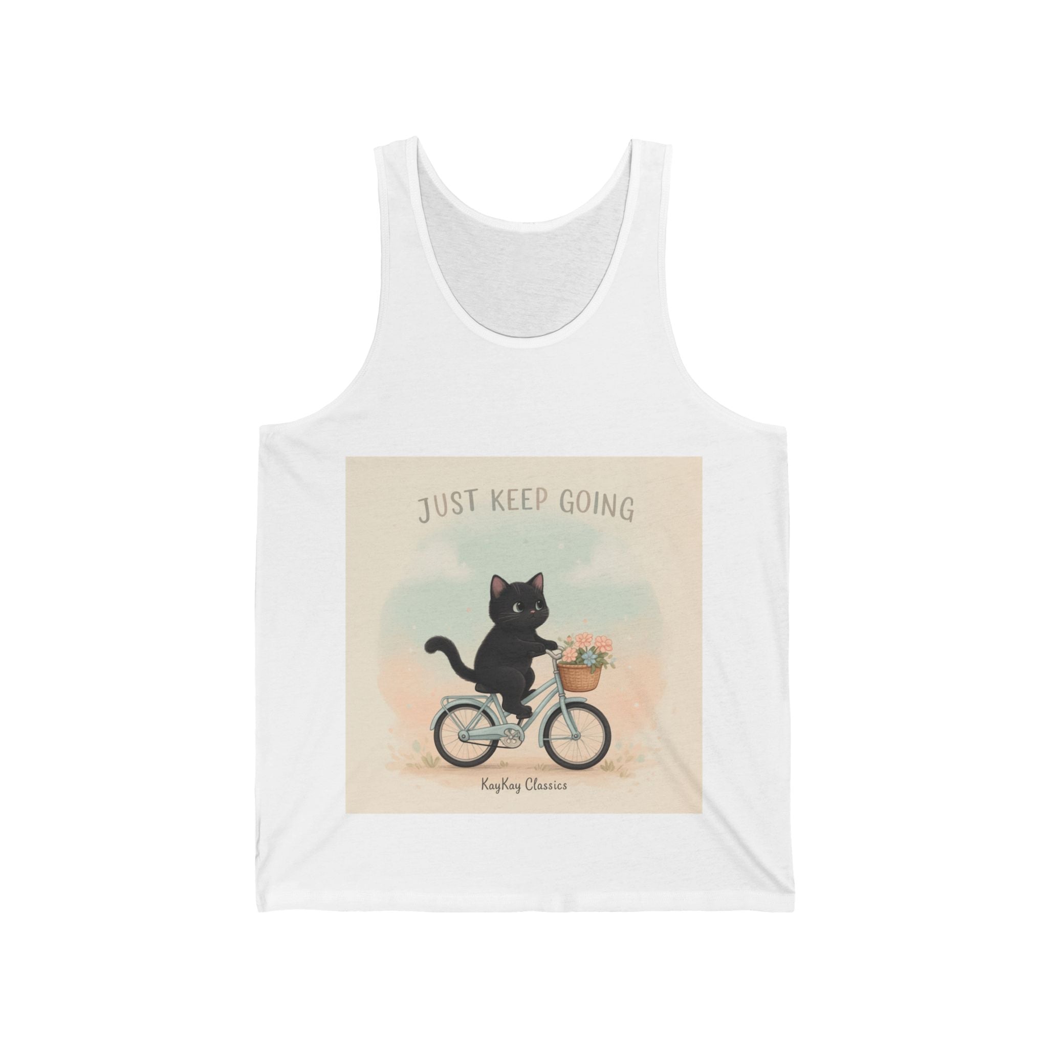 "Design" Black Cat Tank Top | College Girl Gift | Fashion | KayKay Classics