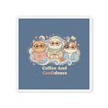 Cats With Glasses Die-Cut Magnet – Coffee and Confidence