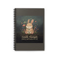 Bunny Spiral Notebook – Gentle Strength Liberty and Justice for