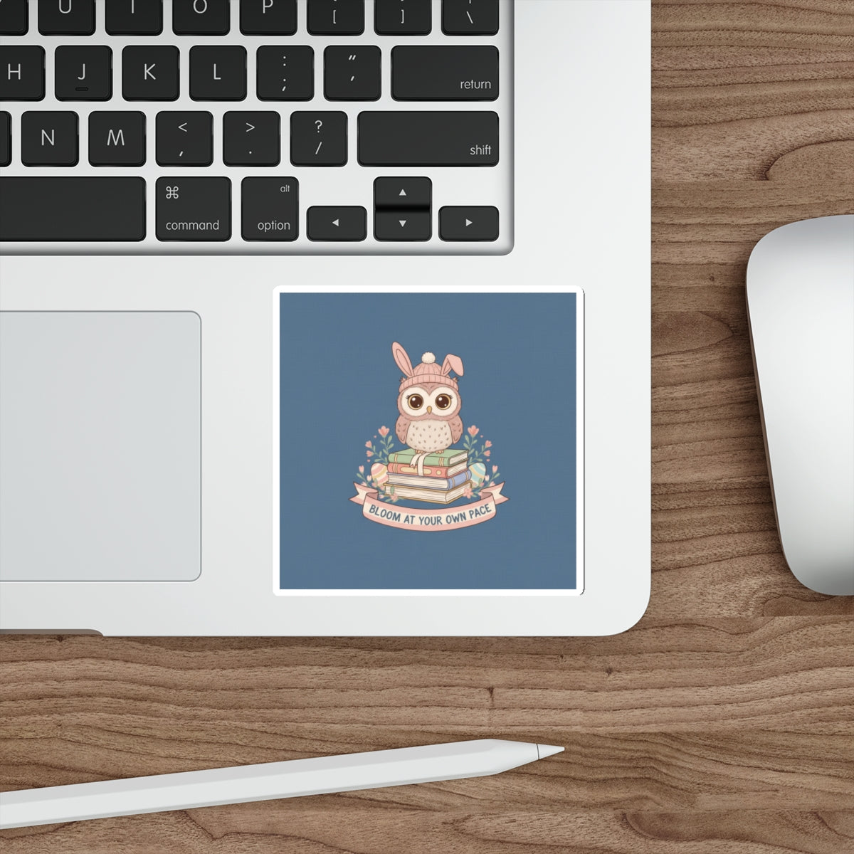 Bunny Die-Cut Sticker – Bloom at Your Own Pace