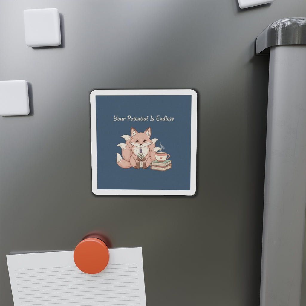 Kitsune Die-Cut Magnet – Your Potential is Endless