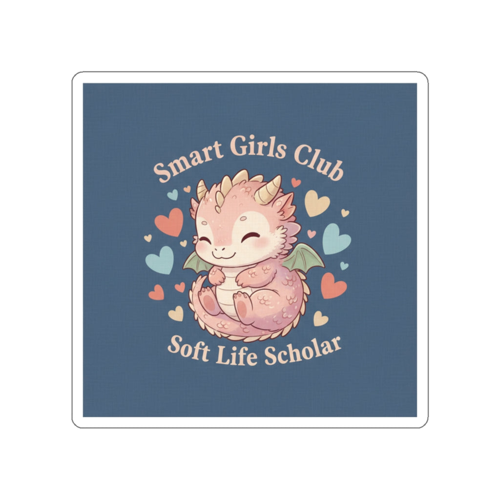 Dragon Die-Cut Sticker – Smart Girls Club Soft Life Scholar