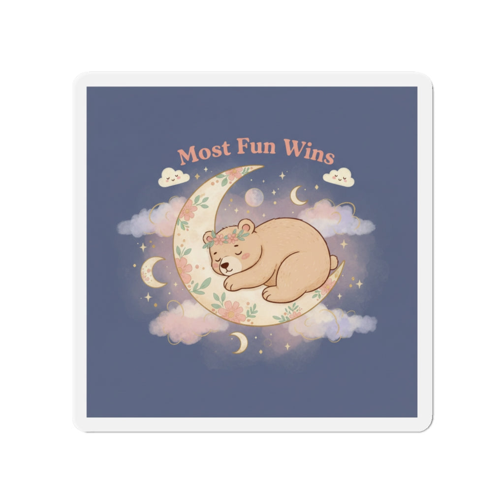 Bear Die-Cut Magnet – Most Fun Wins