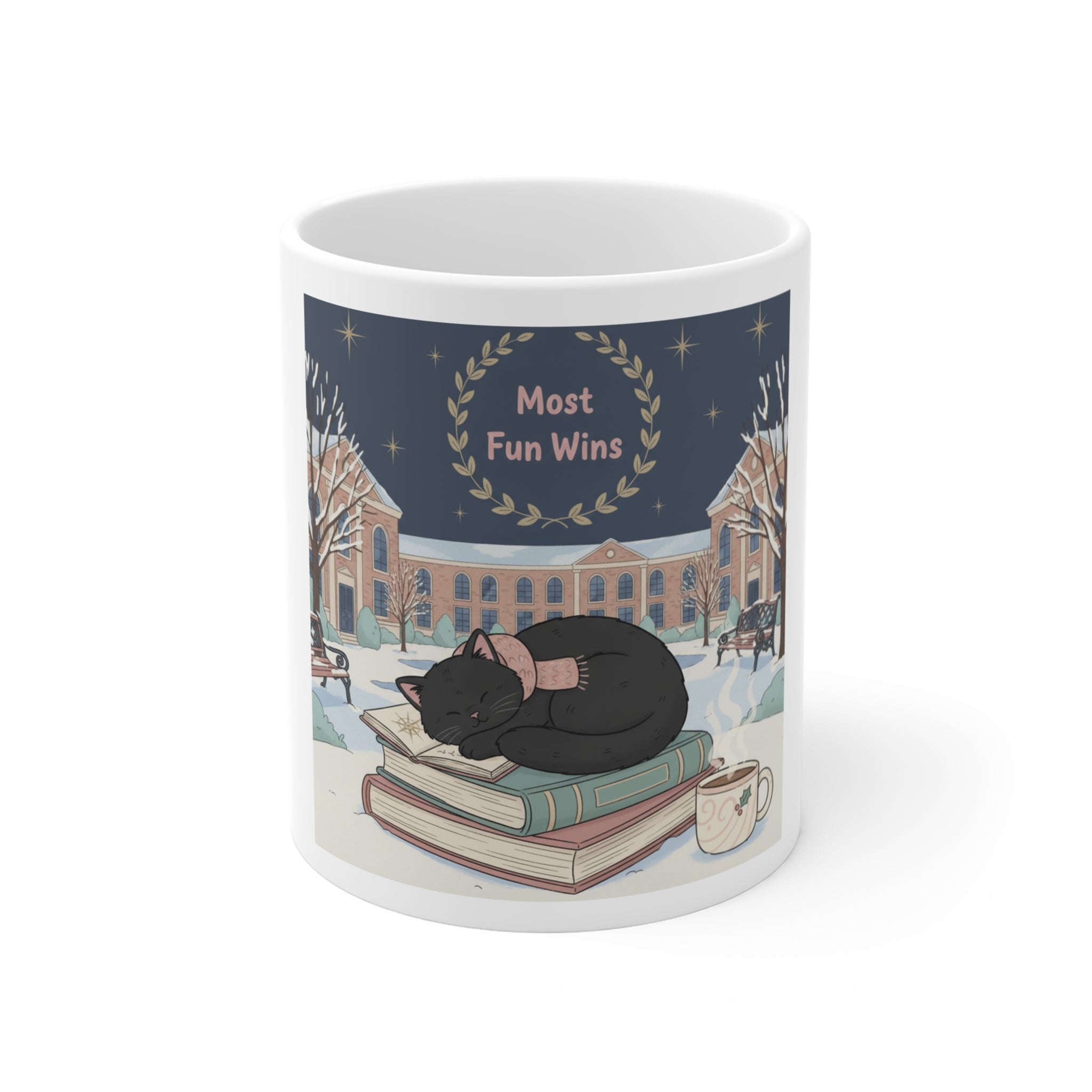 Black Cat Mug 11oz – Most Fun Wins
