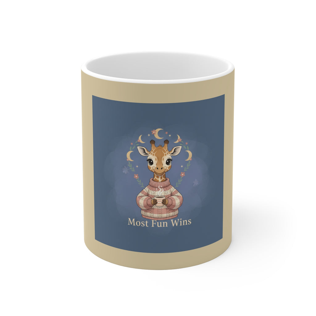 Giraffe Mug 11oz – Most Fun Wins