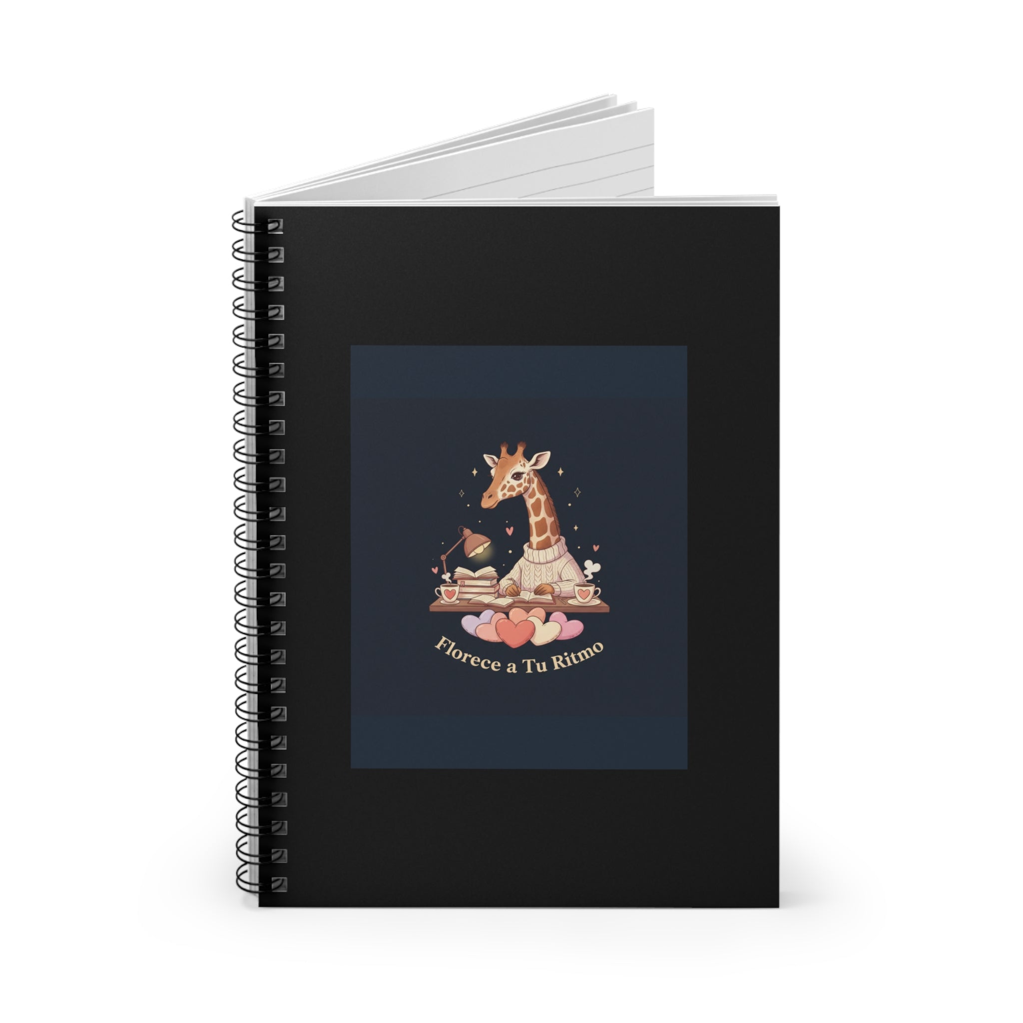 Florece a Tu Ritmo Giraffe Spiral Notebook