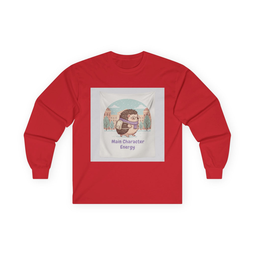 Main Character Energy Hedgehog Long Sleeve Tee