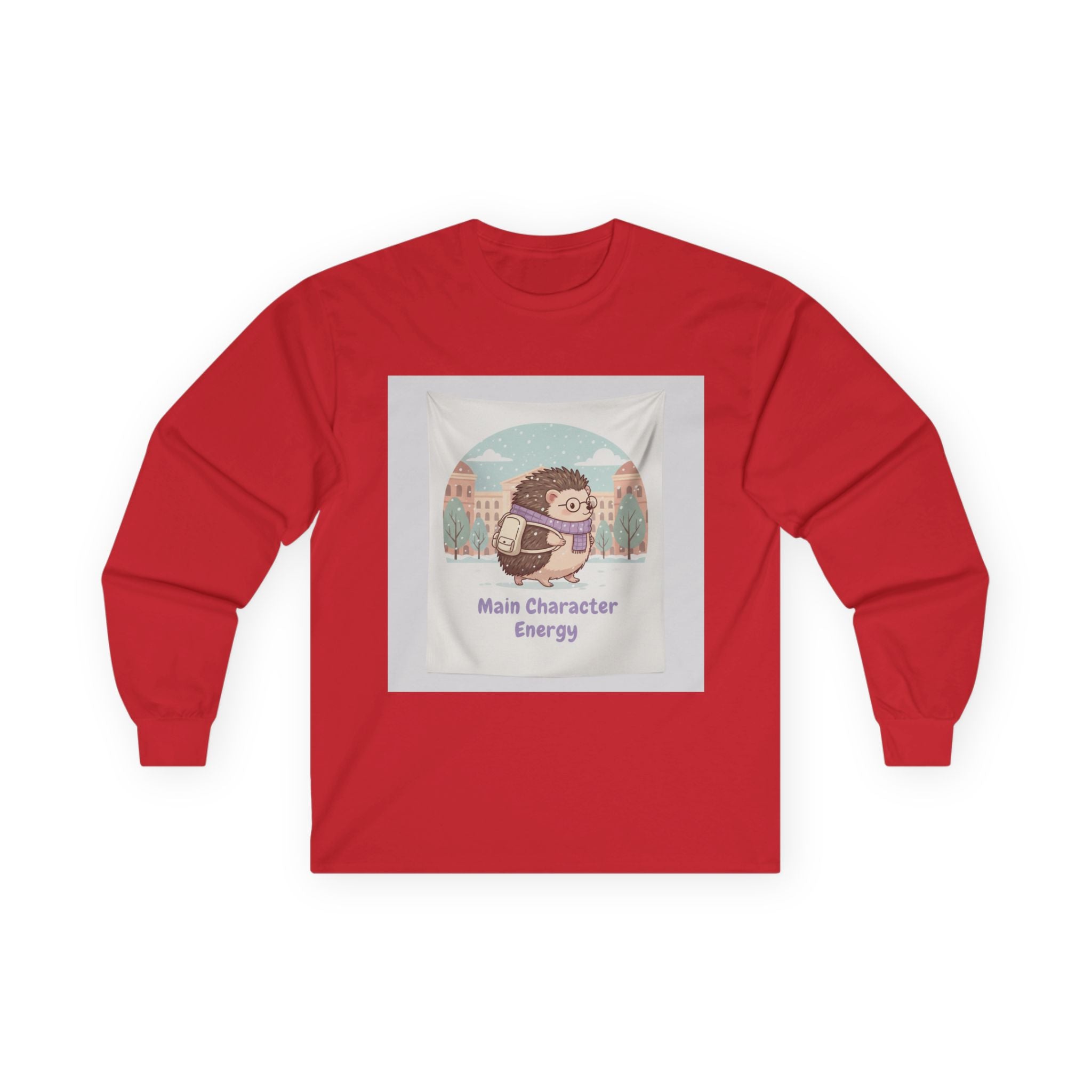 Main Character Energy Hedgehog Long Sleeve Tee
