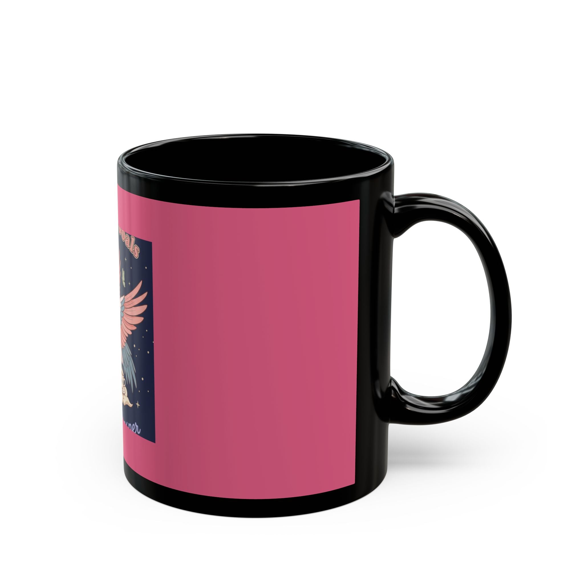 Crane Black Mug 11oz – Goals on Goals Bloom Prosper