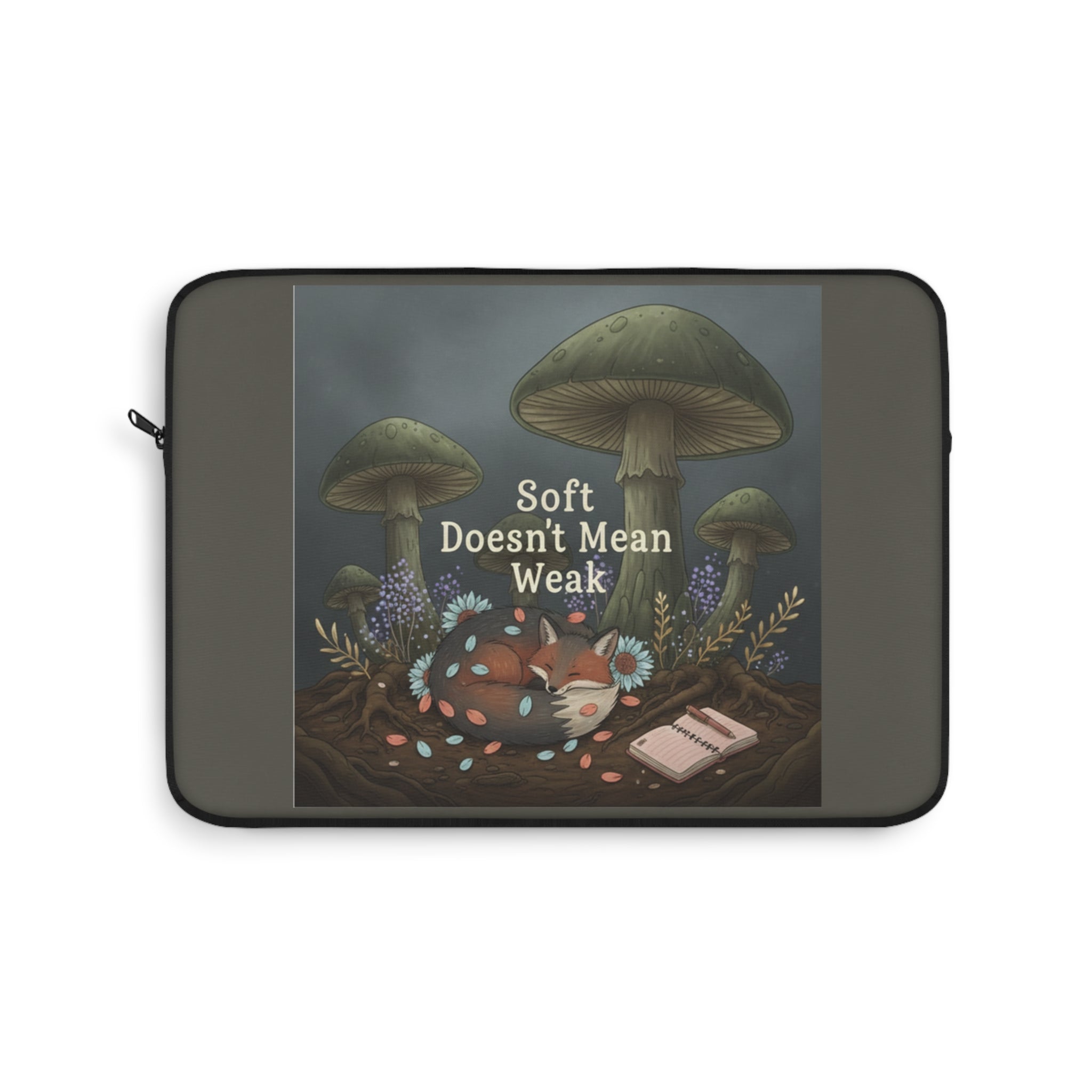 Fox Laptop Sleeve – Soft Doesnt Mean Weak