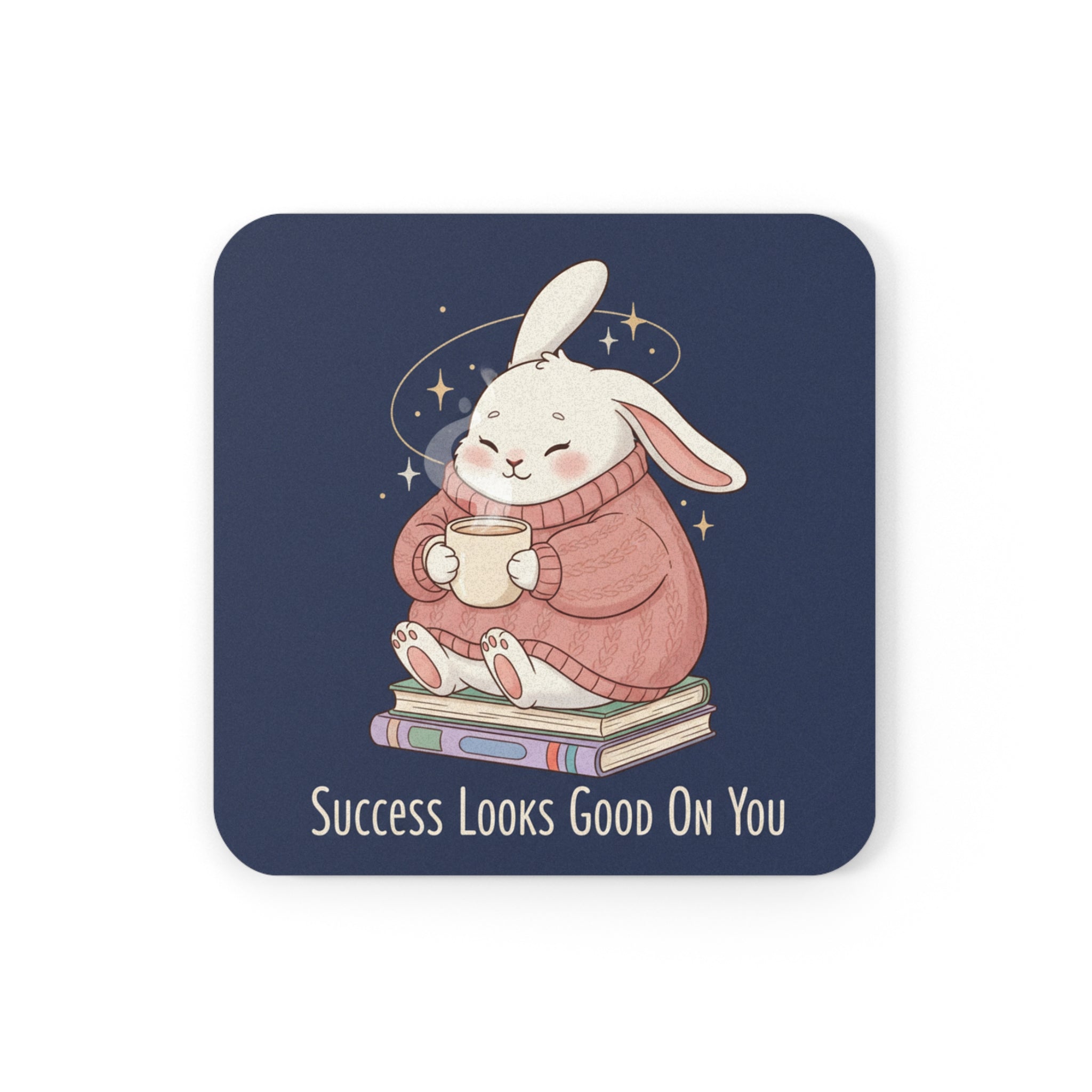 Rabbit Cork Coaster – Success Looks Good on You