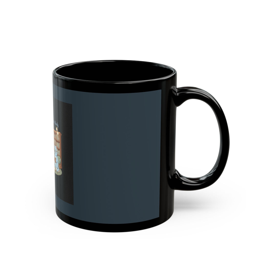 Cats With Glasses Black Mug 11oz – You Are Allowed to Grow Slowly