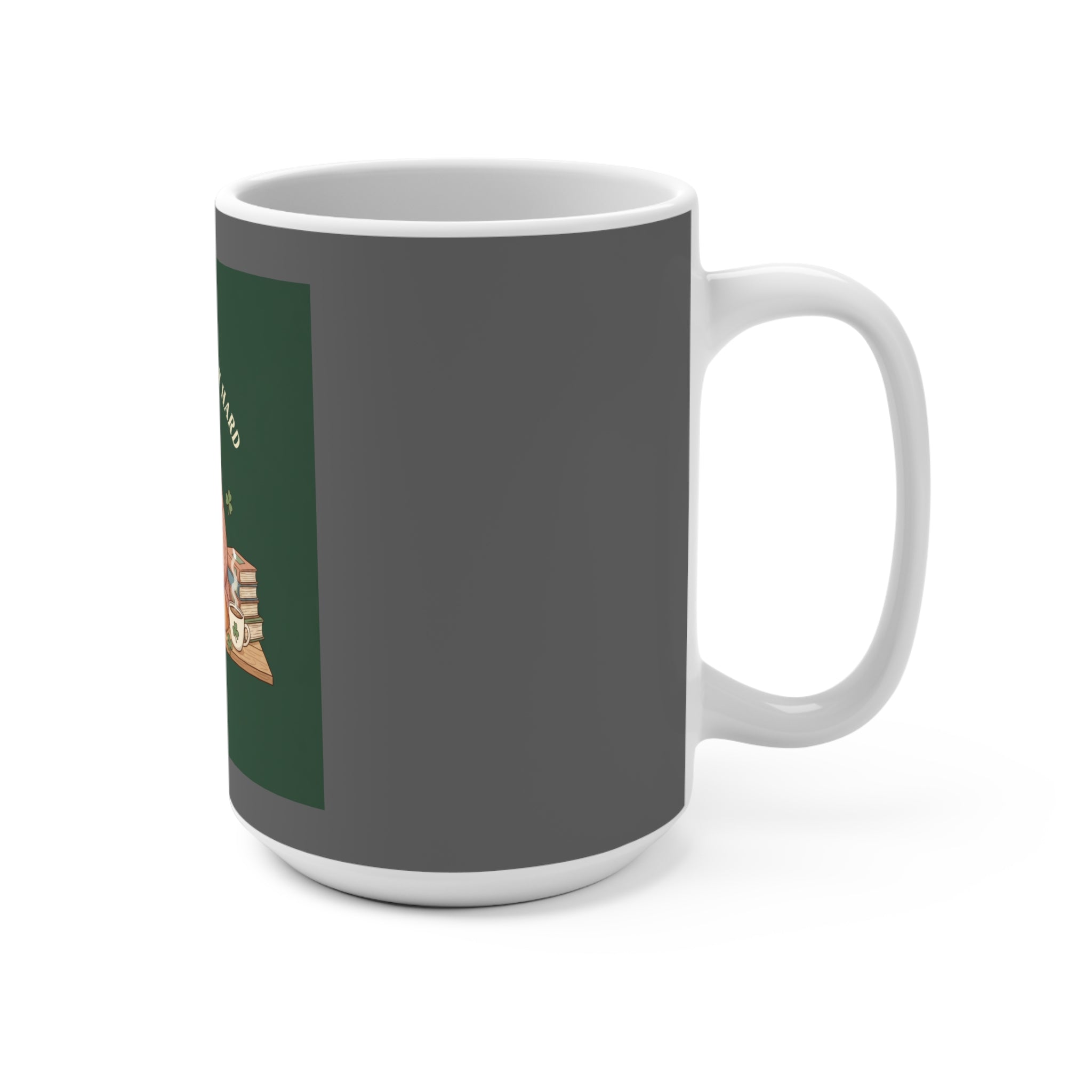 Cat Mug 15oz – Dream Big, Study Hard