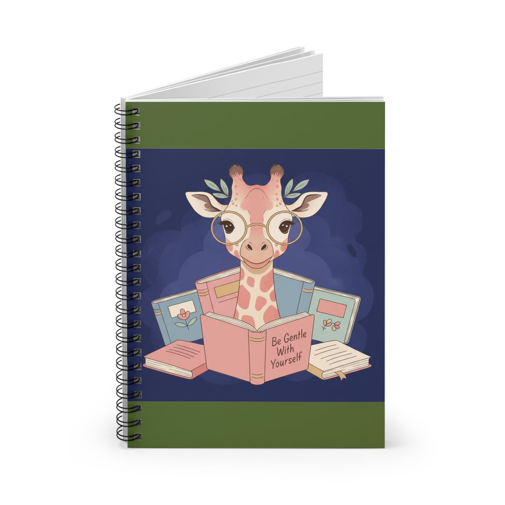Giraffe Spiral Notebook – Be Gentle With Yourself