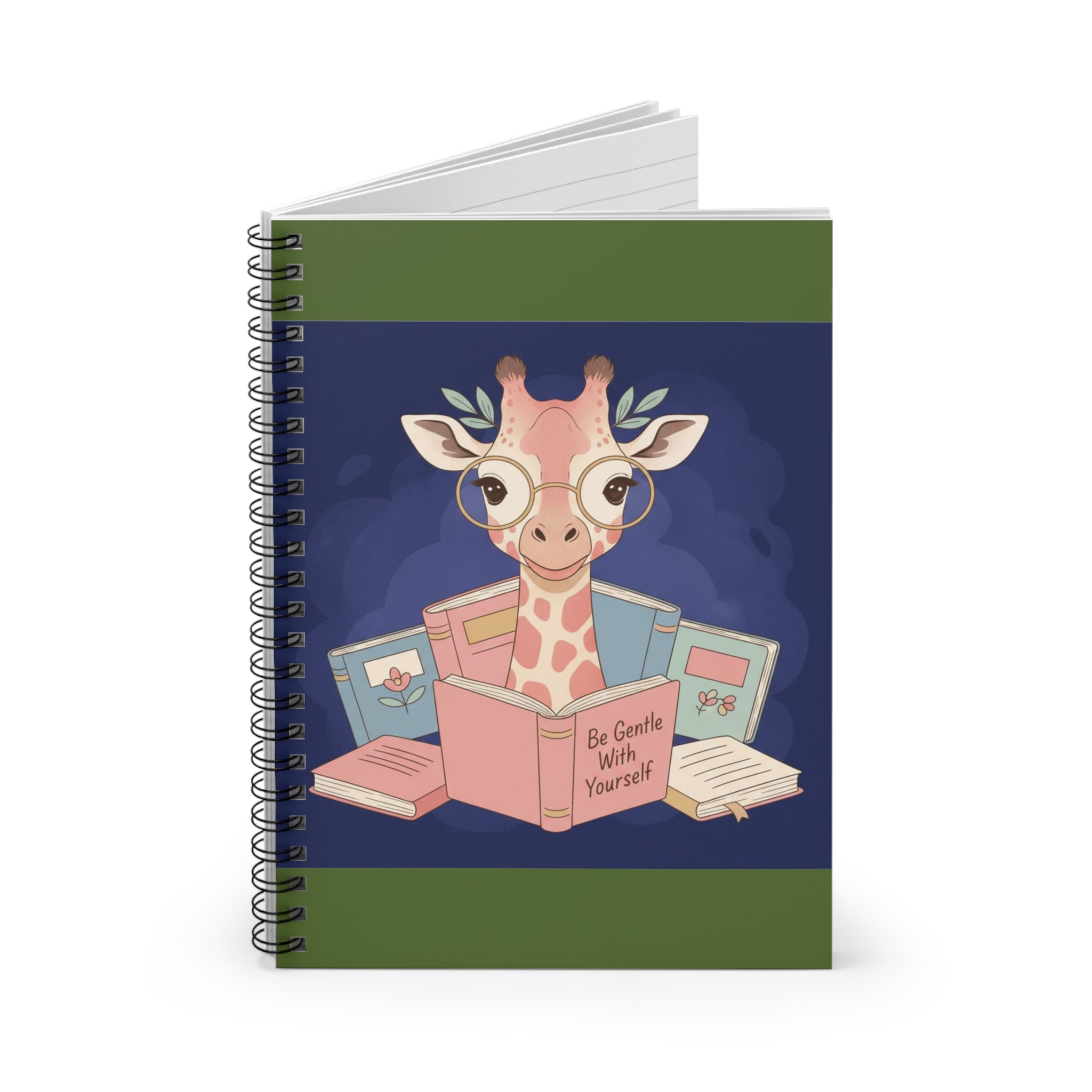 Giraffe Spiral Notebook – Be Gentle With Yourself