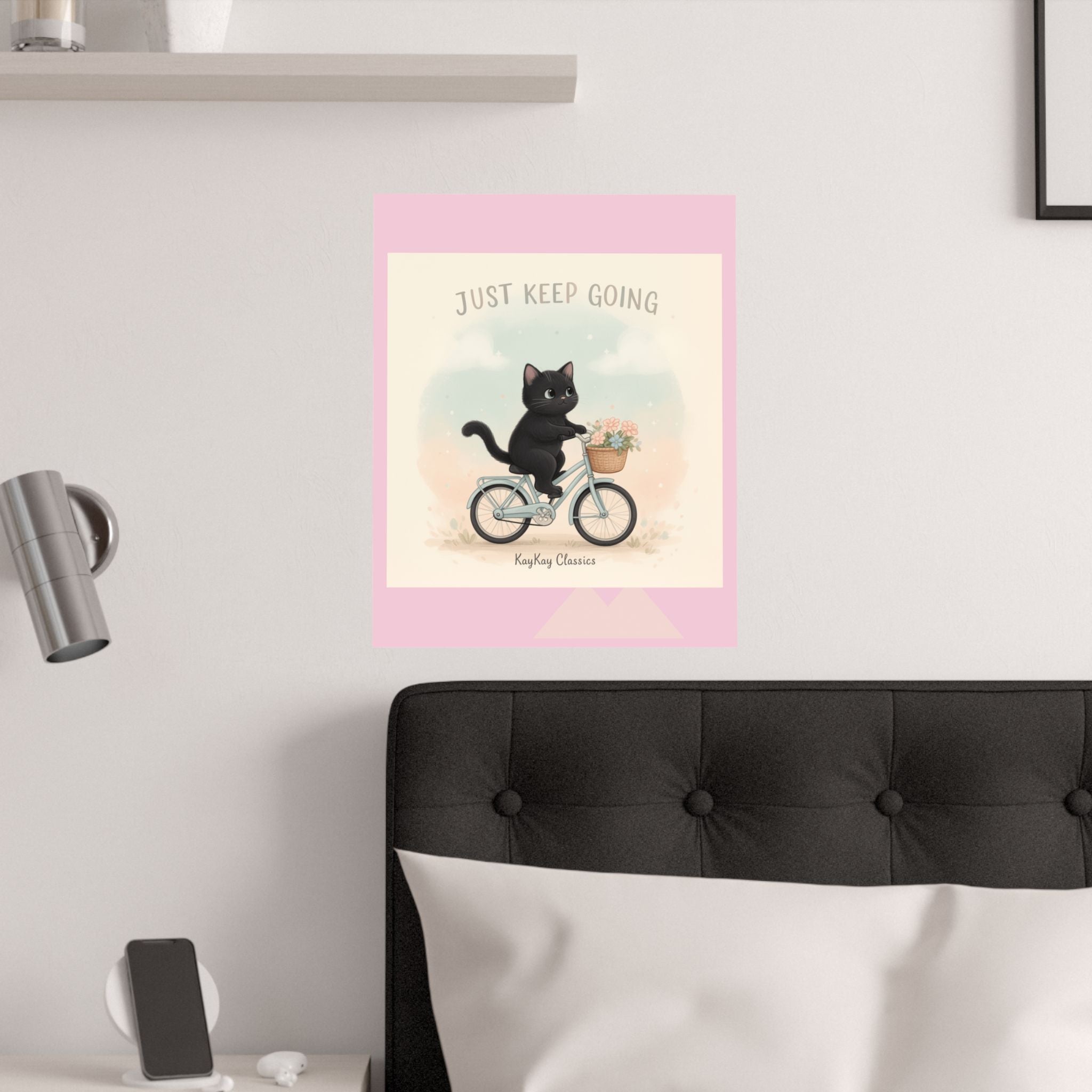 "Design" Black Cat Poster | College Girl Gift | Fashion | KayKay Classics