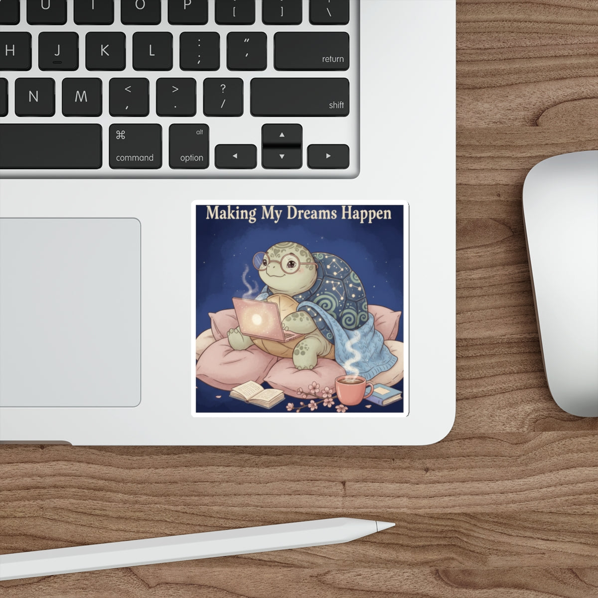 Turtle Die-Cut Sticker – Making My Dreams Happen