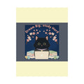 Black Cat Poster – Dream Big Study Hard