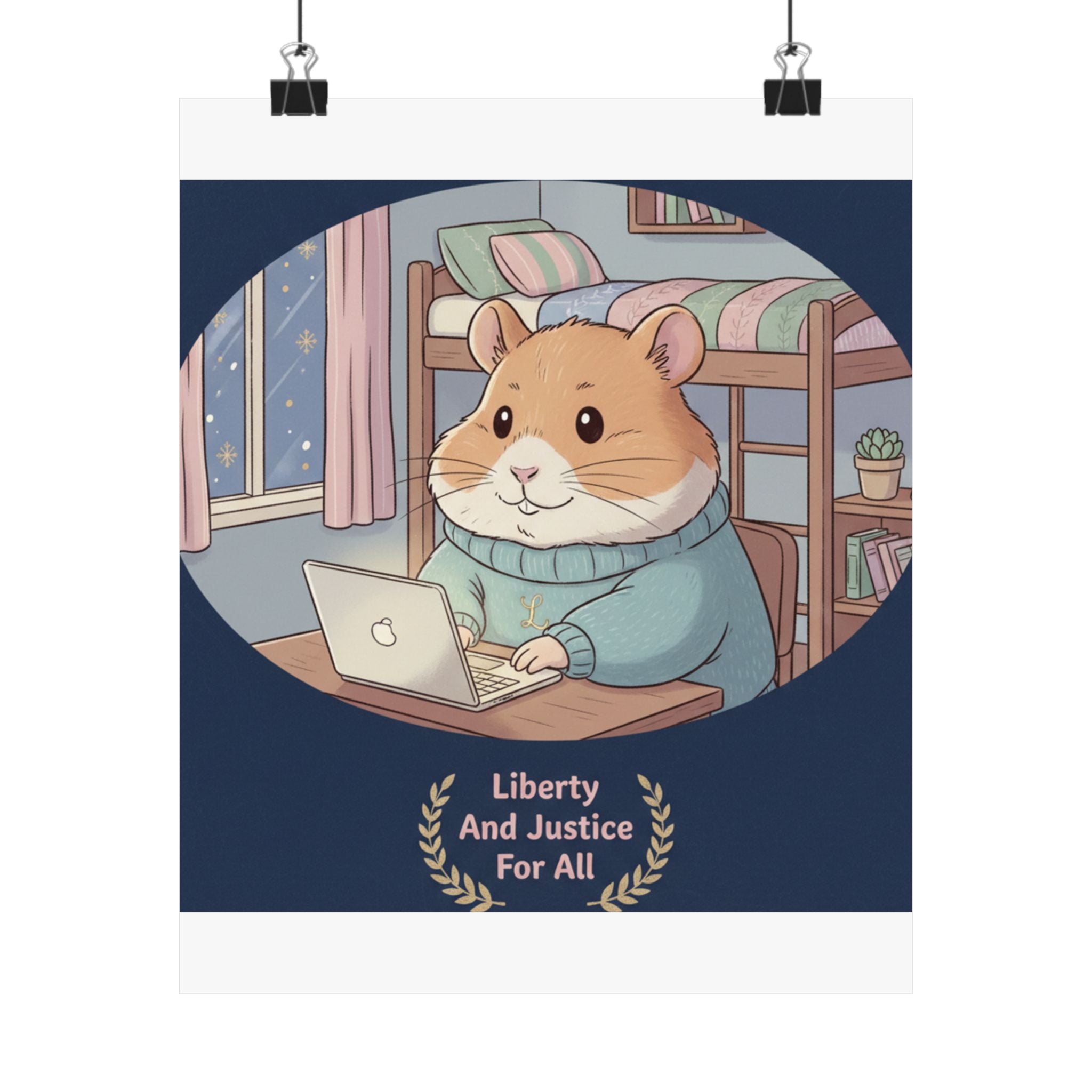 Bunny Poster – Liberty and Justice for All