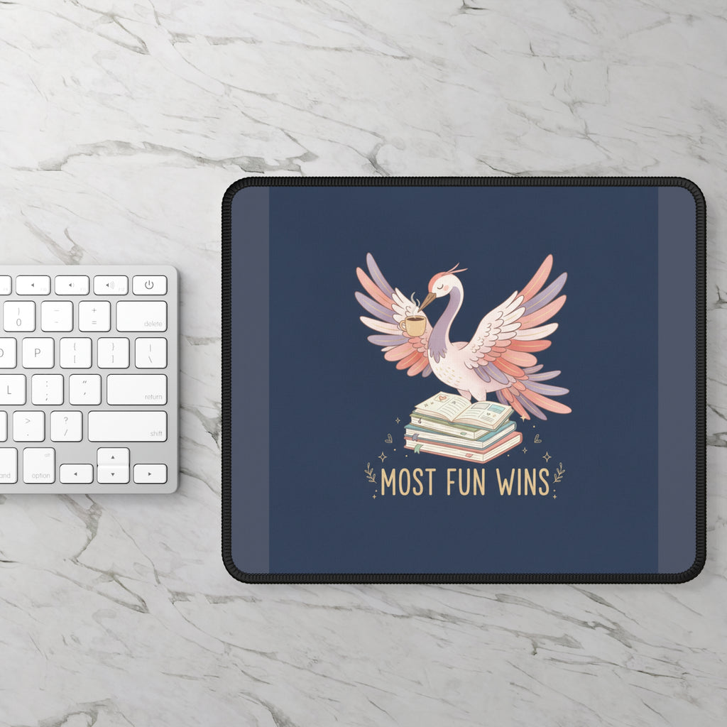 Crane Mouse Pad – Most Fun Wins