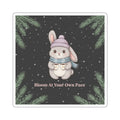 Bunny Die-Cut Sticker – Bloom at Your Own Pace