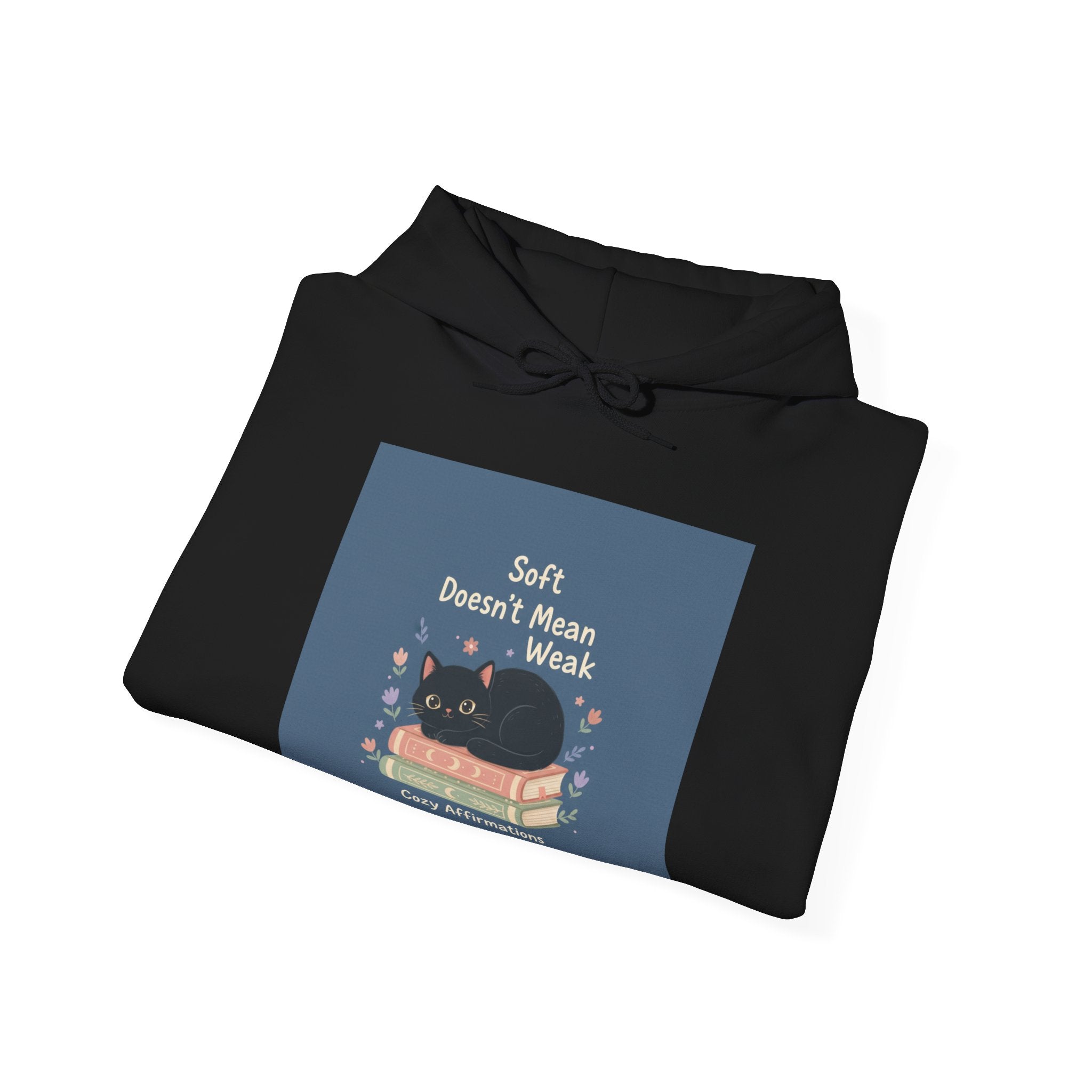 Black Cat Hoodie – Soft Doesnt Mean Weak