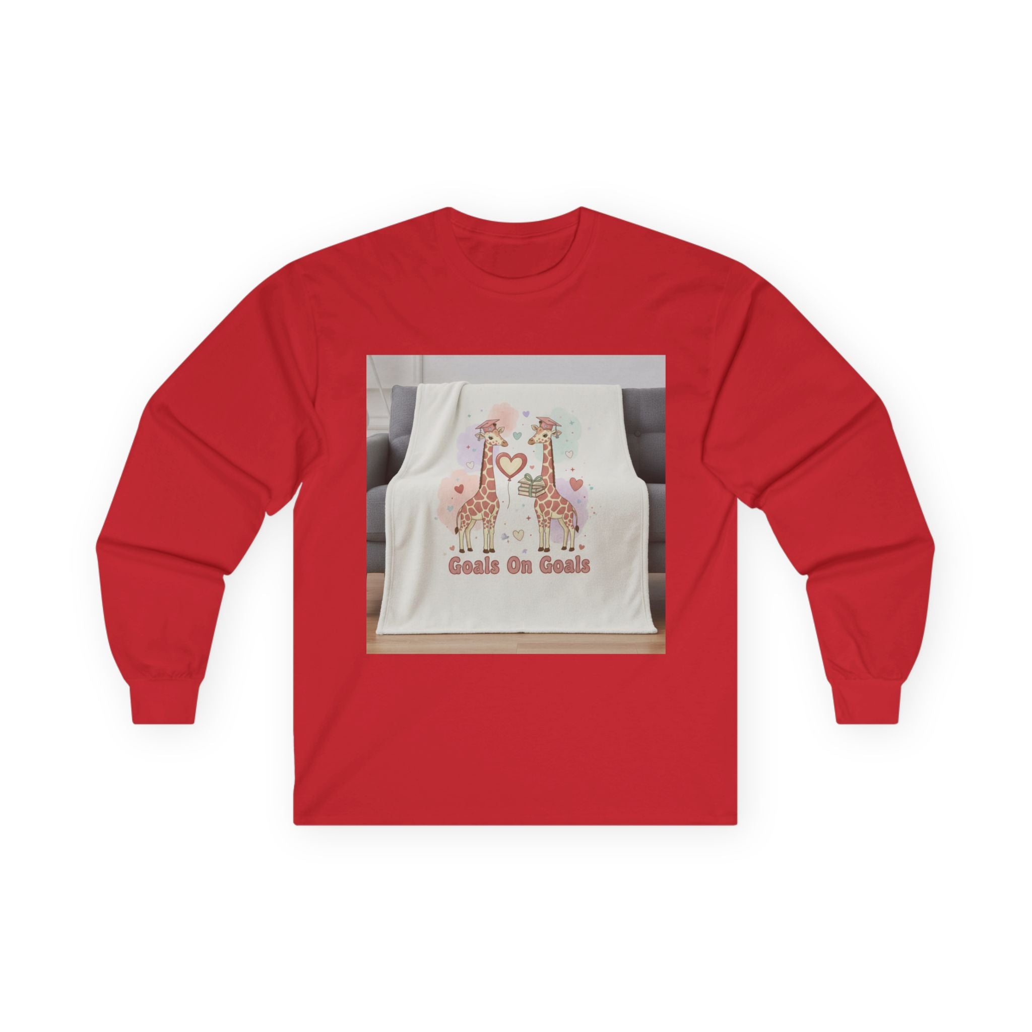 Goals On Goals Giraffe Long Sleeve Tee