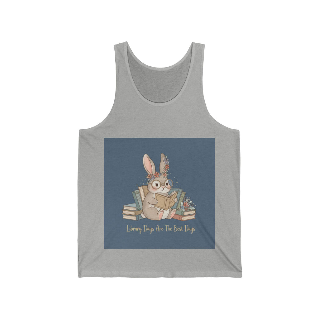 Library Days Are The Best Days Rabbit Tank Top