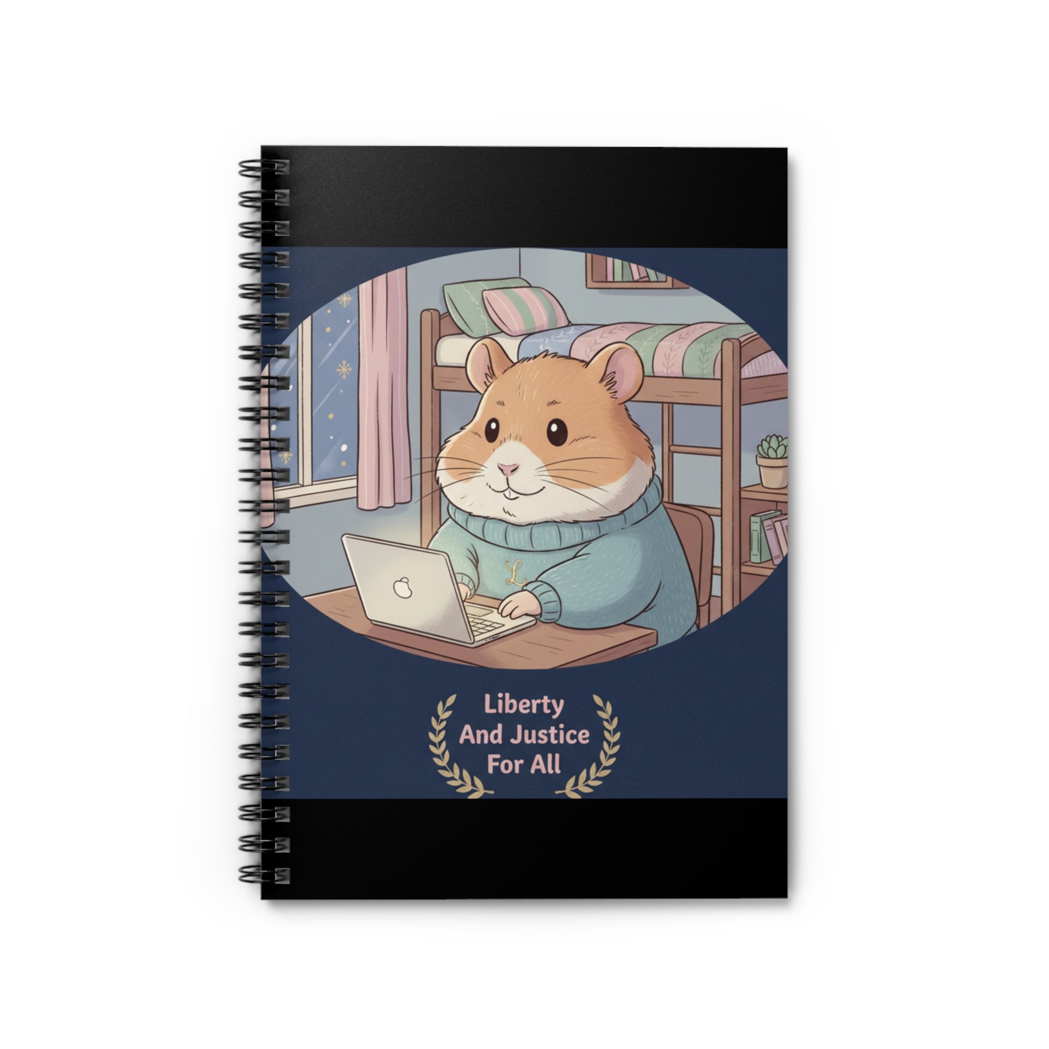 Bunny Spiral Notebook – Liberty and Justice for All