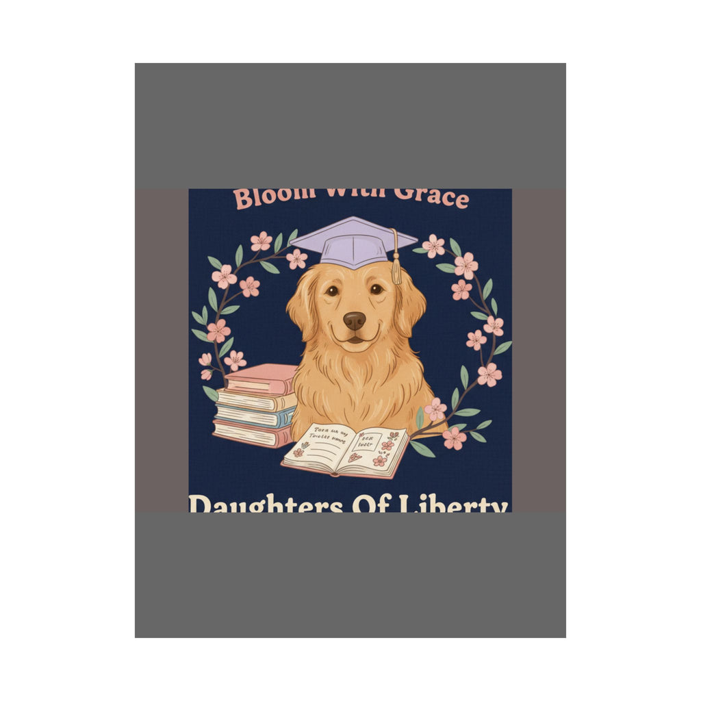 Golden Retriever Poster – Bloom With Grace