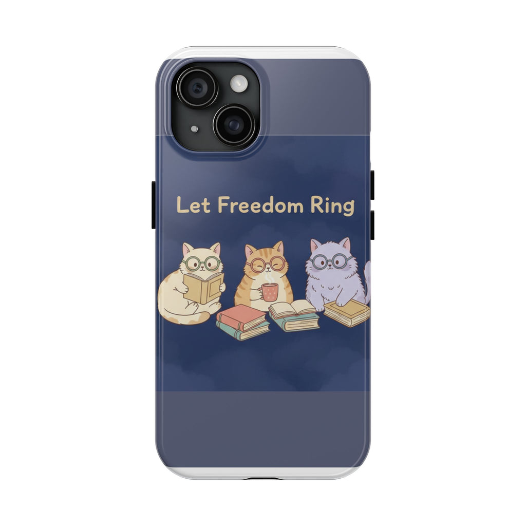 Cats With Glasses Tough Phone Case – Let Freedom Ring
