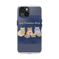 Cats With Glasses Tough Phone Case – Let Freedom Ring