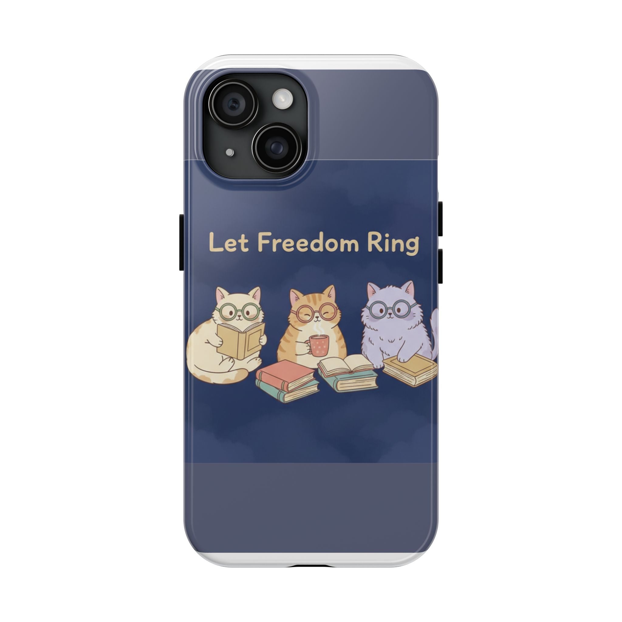 Cats With Glasses Tough Phone Case – Let Freedom Ring