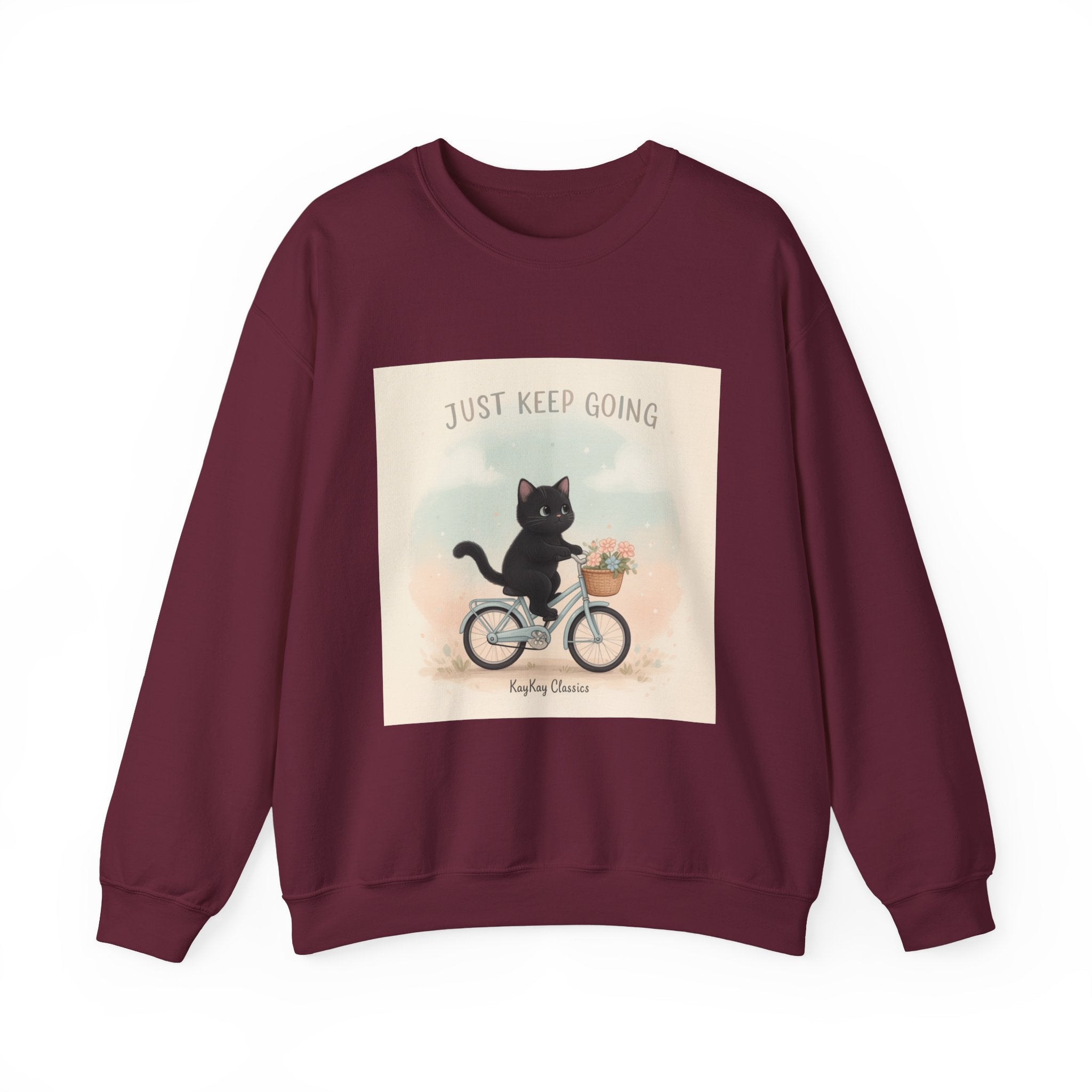 "Design" Black Cat Crewneck | College Girl Gift | Fashion | KayKay Classics