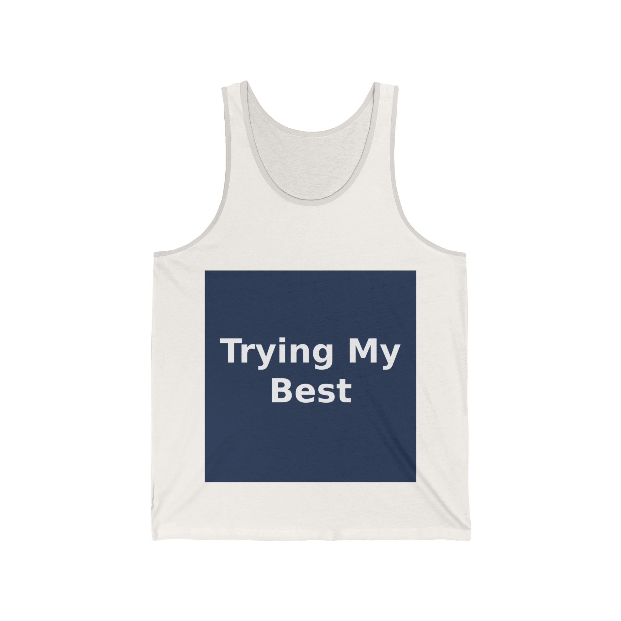 "Trying My Best" Black Cat Tank Top | College Girl Gift | Fashion | KayKay Classics