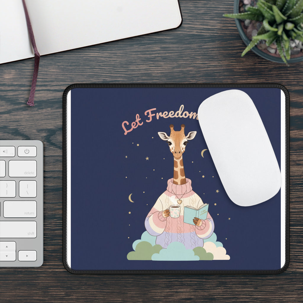Giraffe Mouse Pad – Let Freedom Ring
