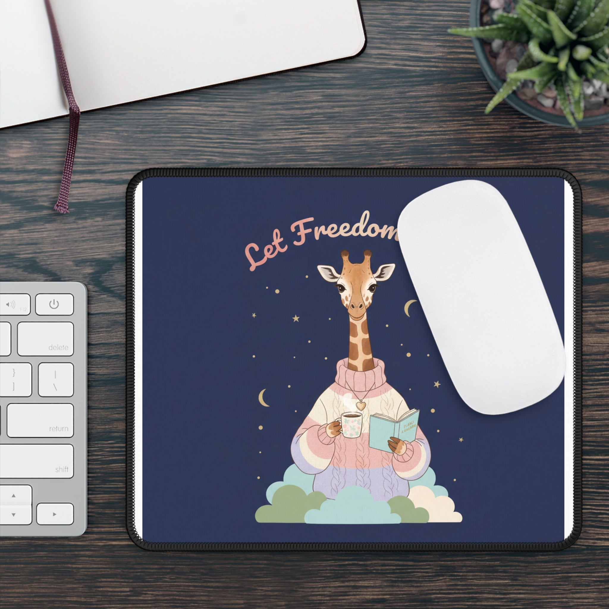Giraffe Mouse Pad – Let Freedom Ring