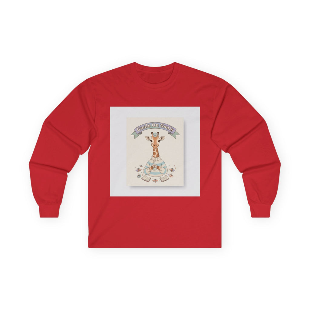 Goals On Goals Giraffe Long Sleeve Tee