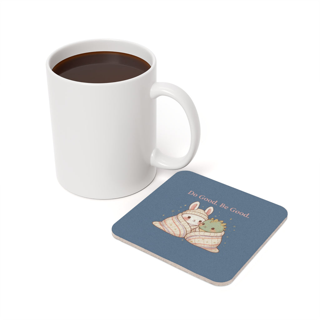 Bunny Cork Coaster – Do Good. Be Good