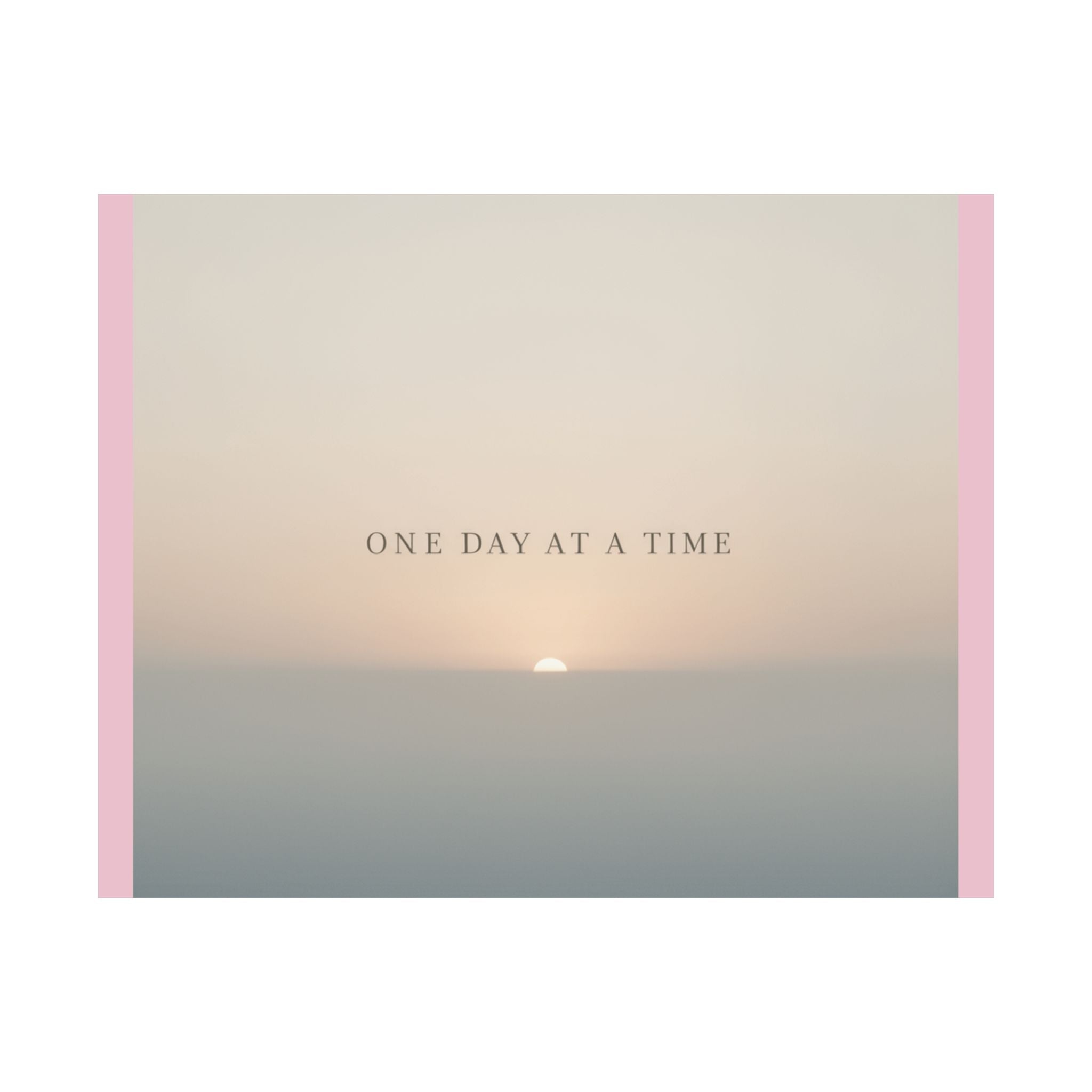 "ONE DAY AT A TIME" Black Cat Poster | College Girl Gift | Fashion | KayKay Classics