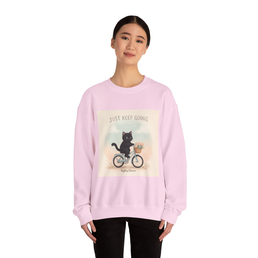"Design" Black Cat Crewneck | College Girl Gift | Fashion | KayKay Classics