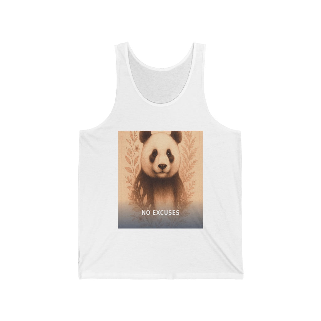 "No Excuses" Black Cat Tank Top | College Girl Gift | Fashion | KayKay Classics