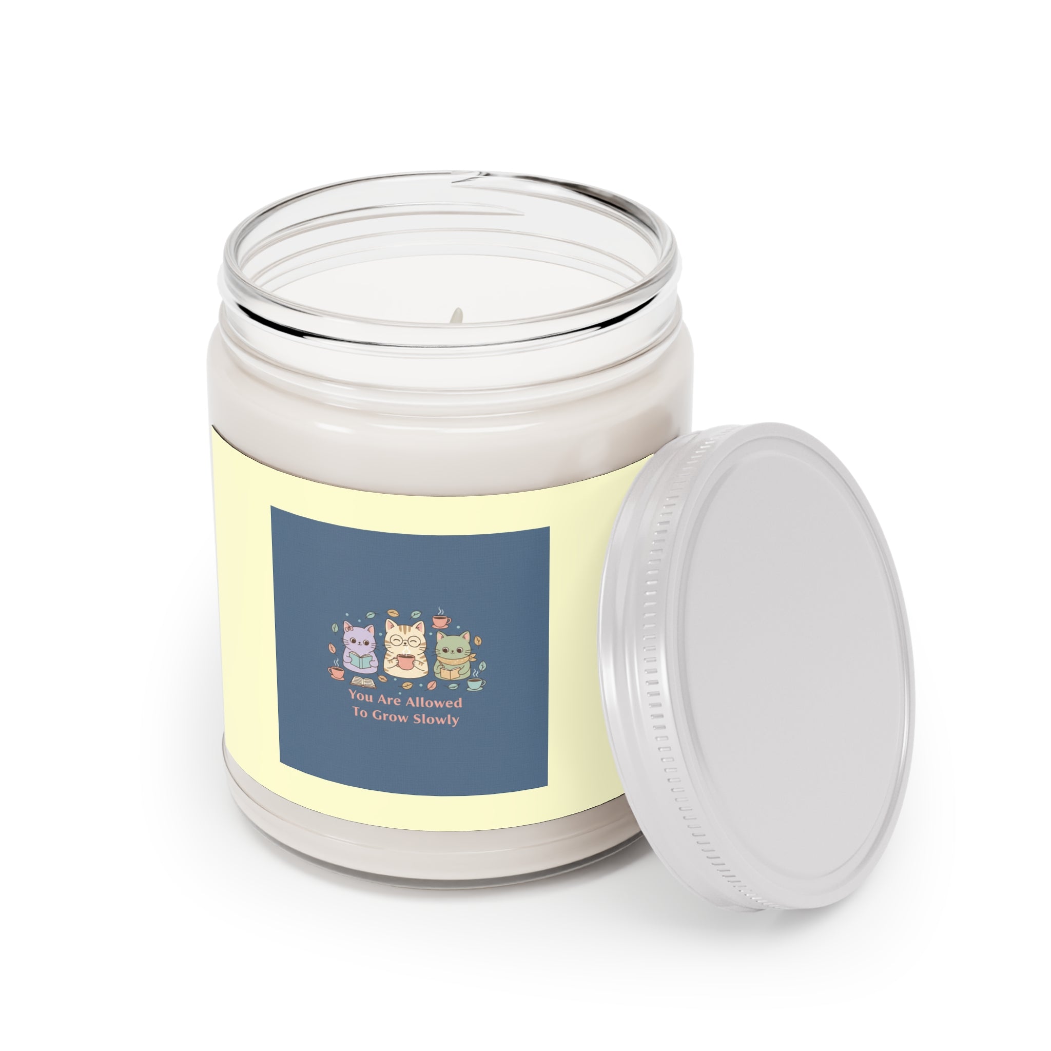 Cats With Glasses Scented Candle – You Are Allowed to Grow Slowly